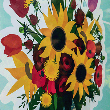 Blumen und Arbeit