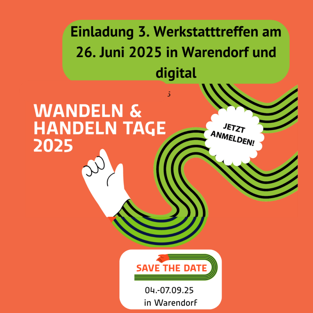 Werkstatttreffen 3 Wandeln und Handeln Tage